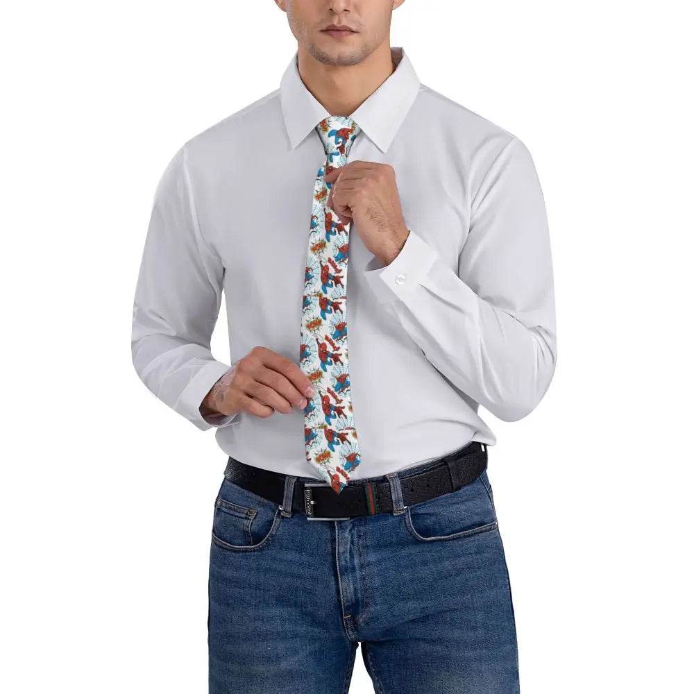 Cravate Spiderman Logo Araignée Sam Raimi